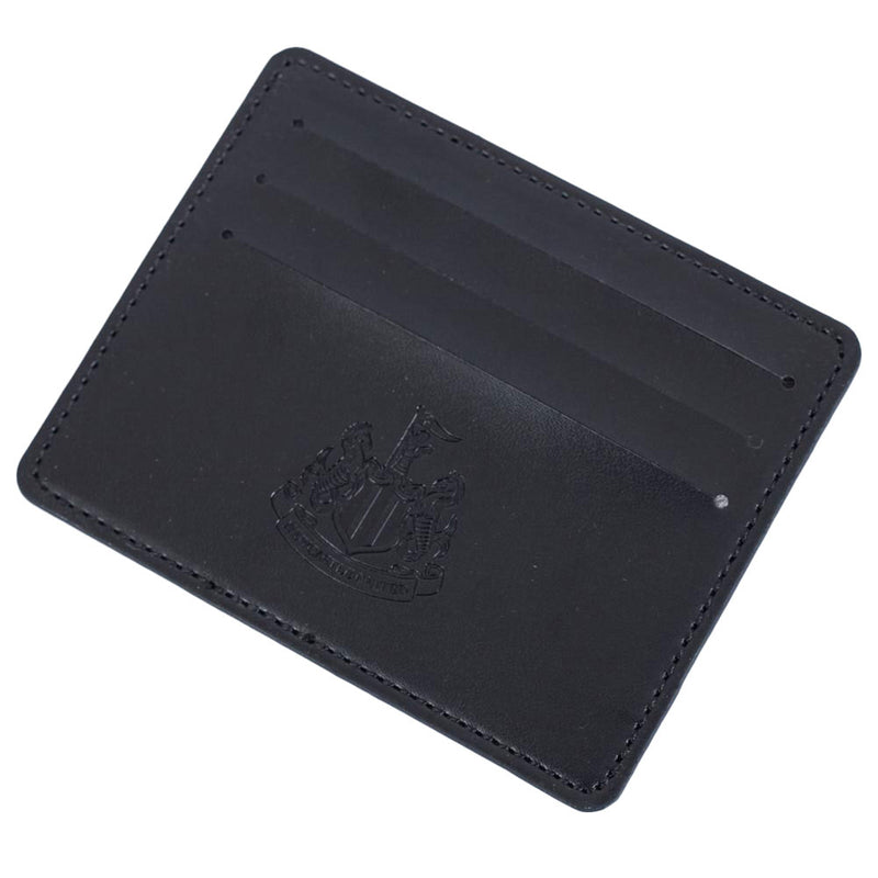 Newcastle United FC Leather Wallet, Fob & Pen Set, close-up detail