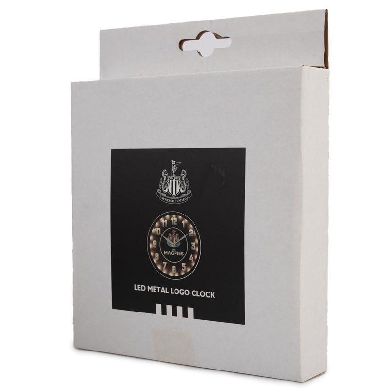 Newcastle United FC LED Magpies Wall Clock, close-up detail
