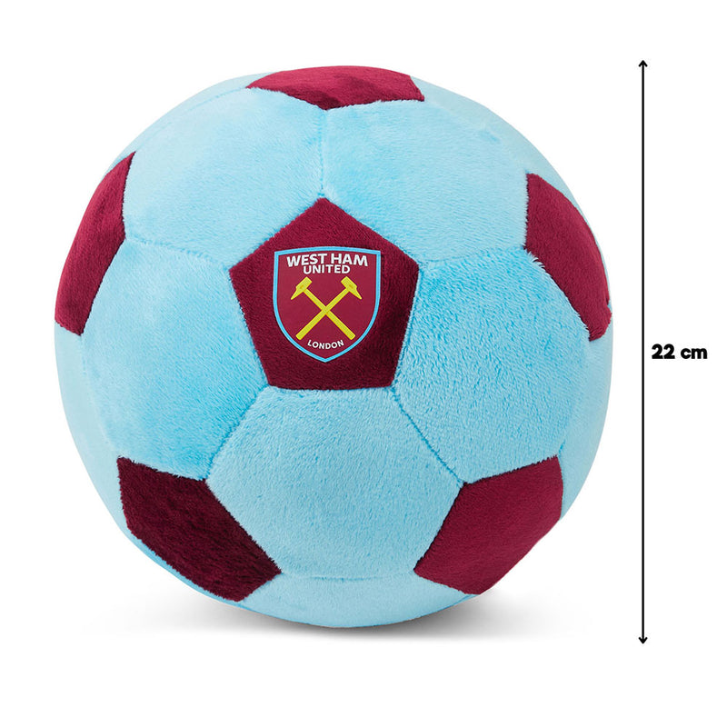 West Ham United FC Plush Football, close-up detail