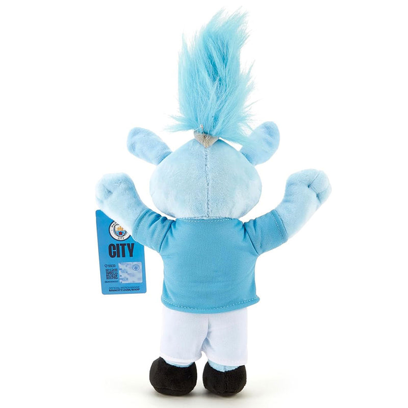 Manchester City FC Plush Moonbeam Mascot, close-up detail