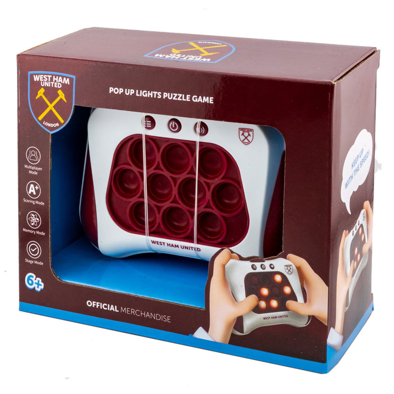 West Ham United FC Pop Puzzle Game, side angle
