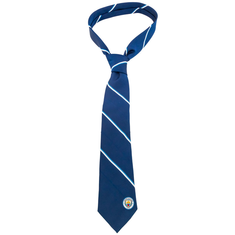 Manchester City FC Stripe Tie, in display