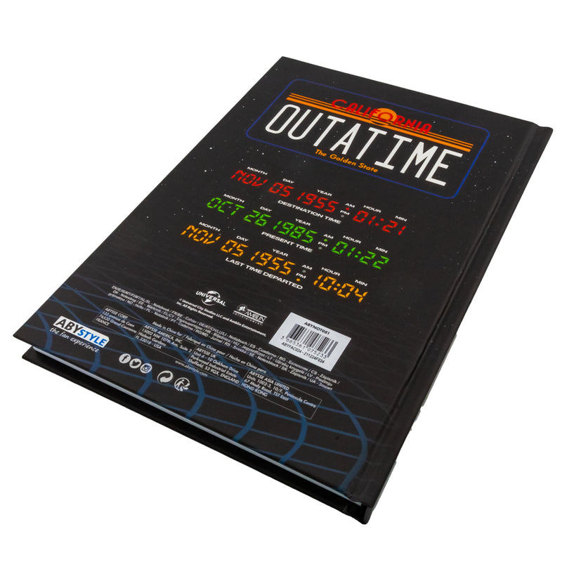 Back To The Future Premium Notebook, rear view