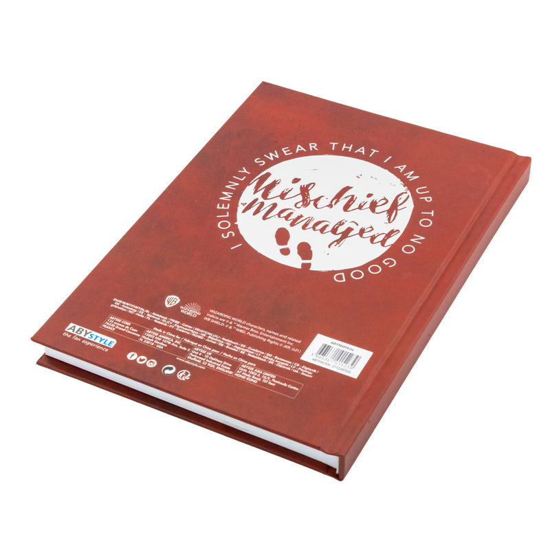 Harry Potter Premium Notebook Marauders Map, rear view