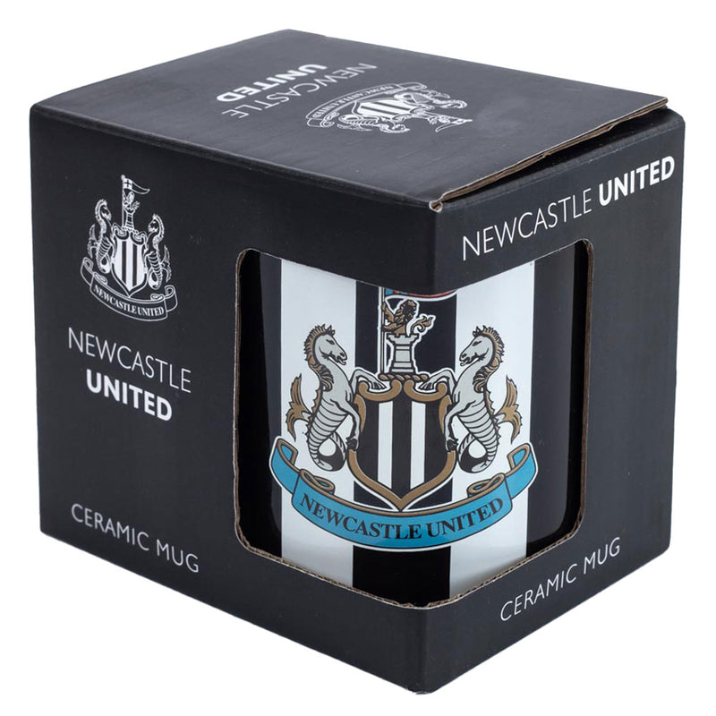 Newcastle United FC Striped Mug, rear view
