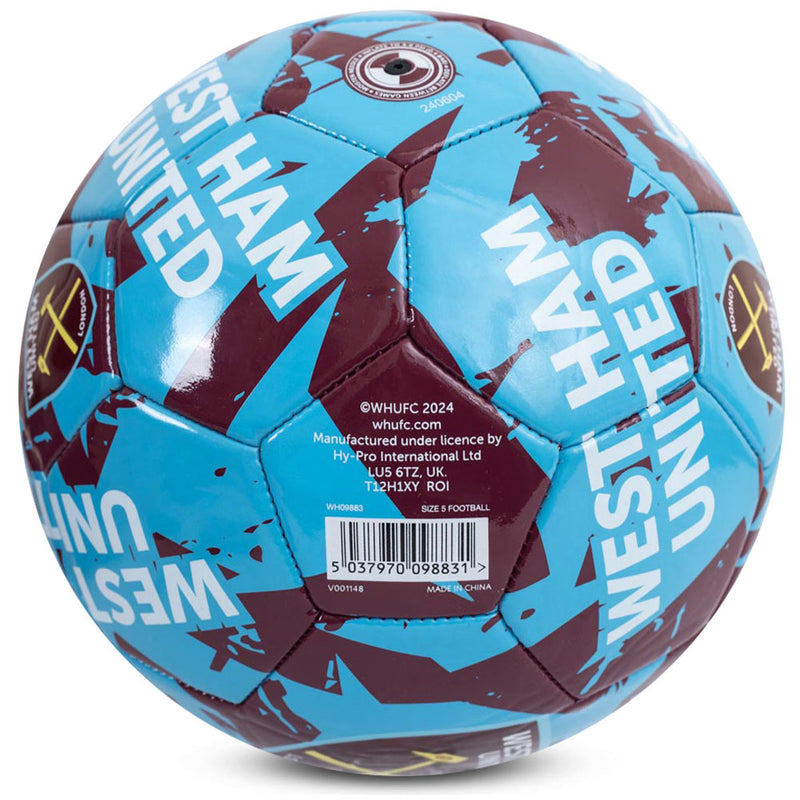 West Ham United FC Graffiti Football, side angle