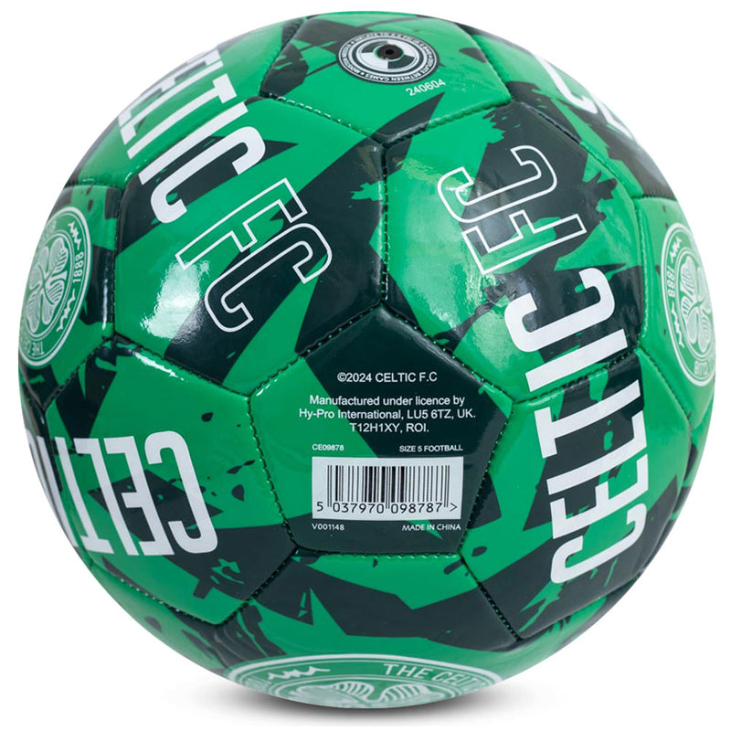 Celtic FC Graffiti Football, side angle