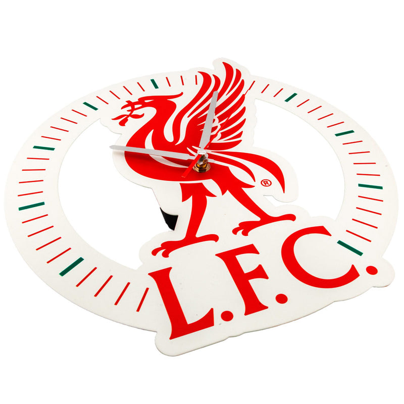 Liverpool FC Die-Cast Metal Wall Clock, side angle