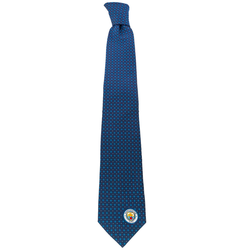 Manchester City FC Navy Blue Tie, size reference
