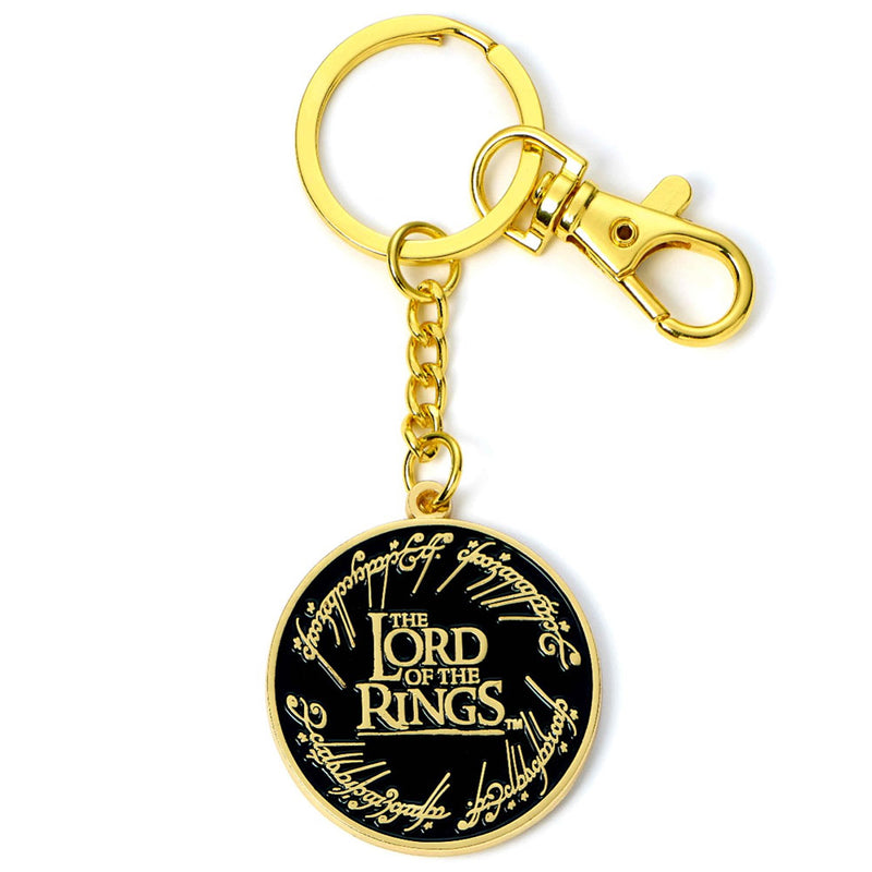 The Lord Of The Rings Charm Keyring Logo, alternate view