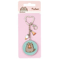 Pusheen Charm Keyring Pizza, alternate view