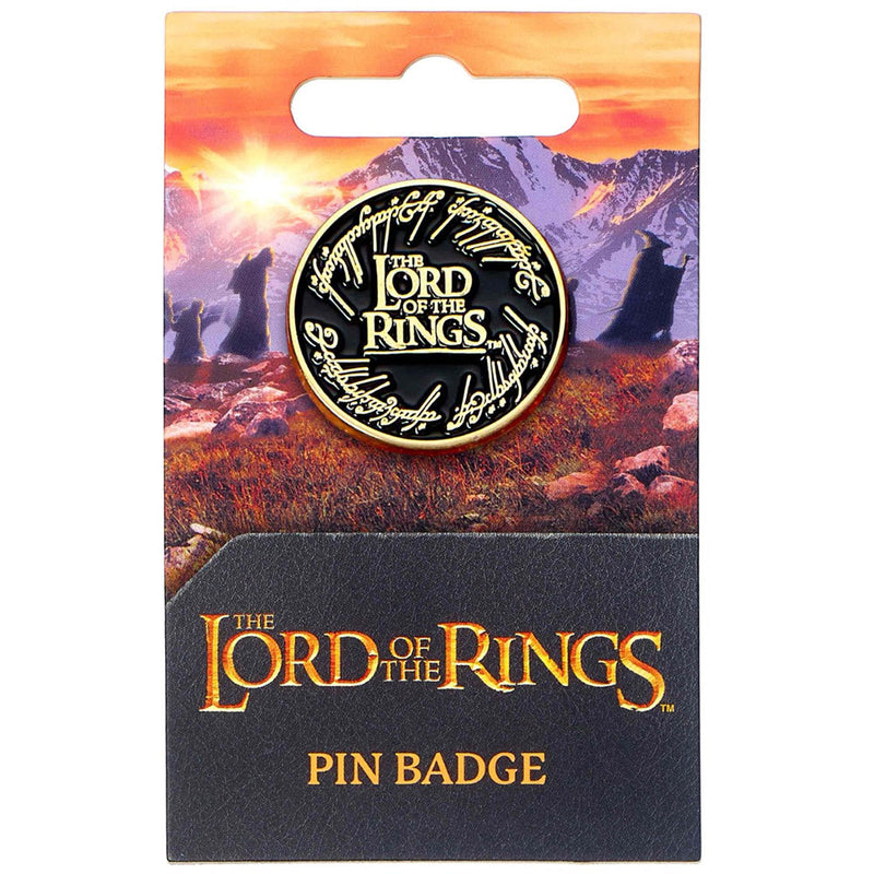 The Lord Of The Rings Logo Pin Badge, alternate view