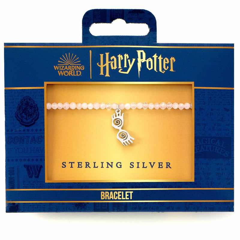 Harry Potter Stone Bracelet With Sterling Silver Luna Spectrespecs Charm, alternate view