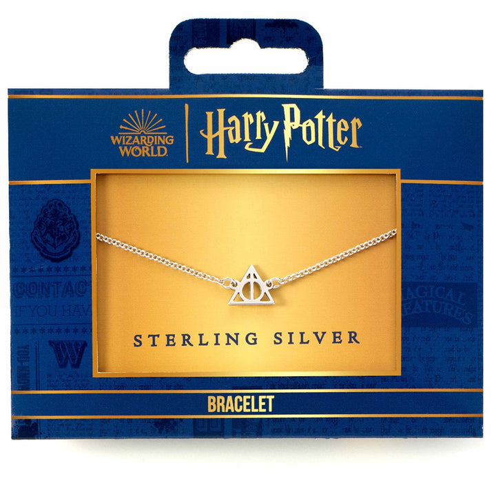 Harry Potter Sterling Silver Charm Bracelet Deathly Hallows