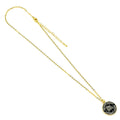 The Lord Of The Rings Gold Plated Logo Necklace, side angle