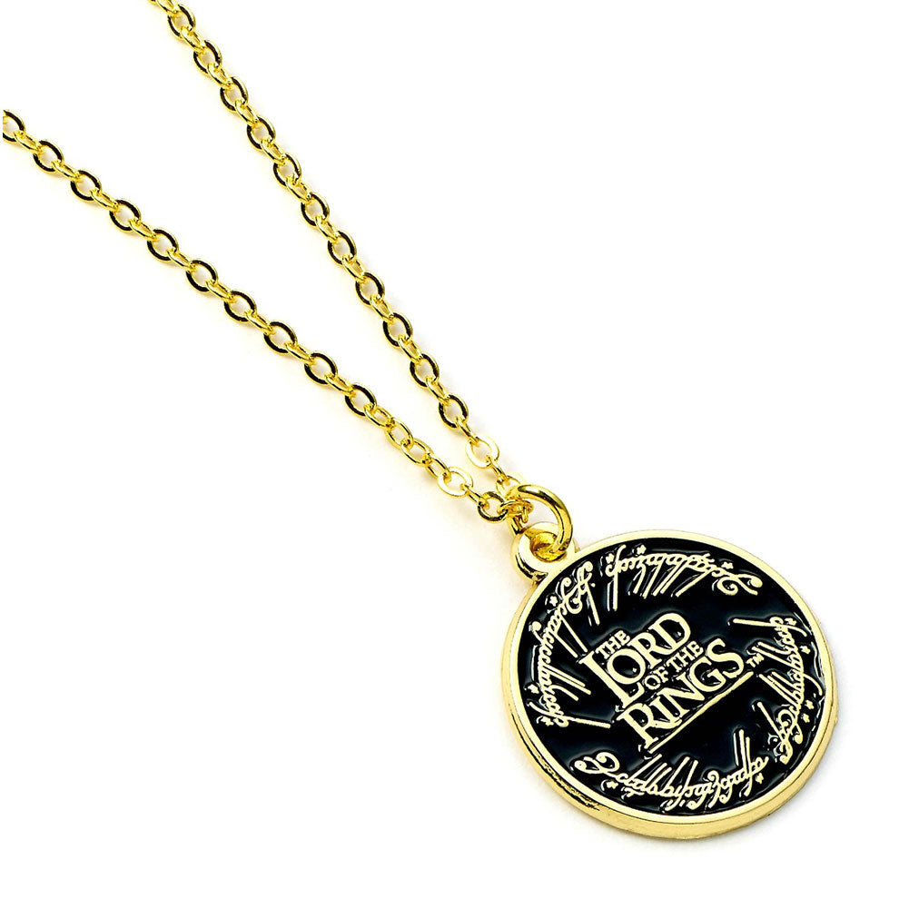 The Lord Of The Rings Gold Plated Logo Necklace