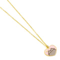 Pusheen Gold Plated Heart Necklace, alternate view