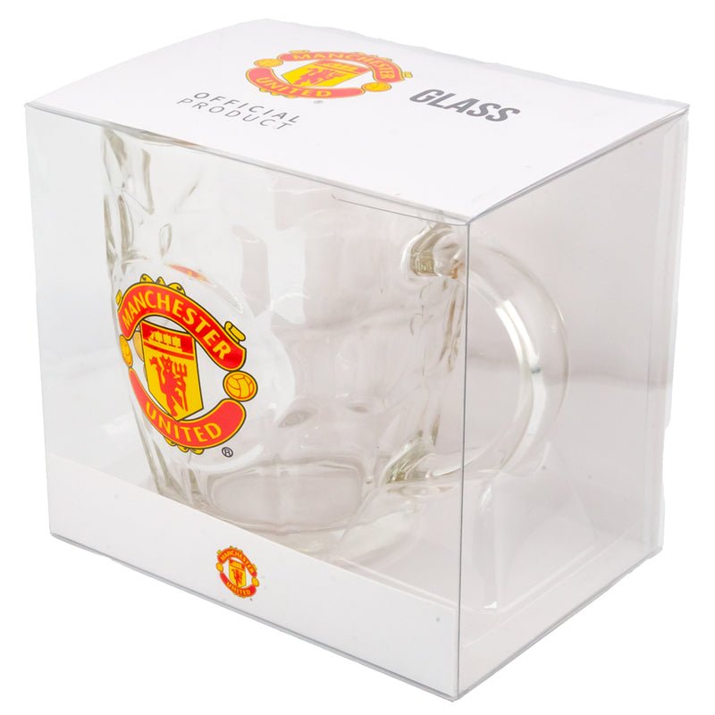Manchester United FC Dimple Glass Tankard, alternate view