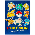 Pokemon Awesome Team Fleece Blanket, side angle