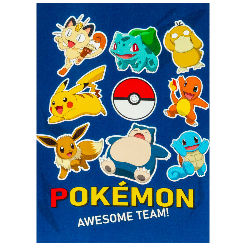 Pokemon Awesome Team Fleece Blanket, side angle