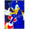 Sonic The Hedgehog Fleece Blanket, side angle