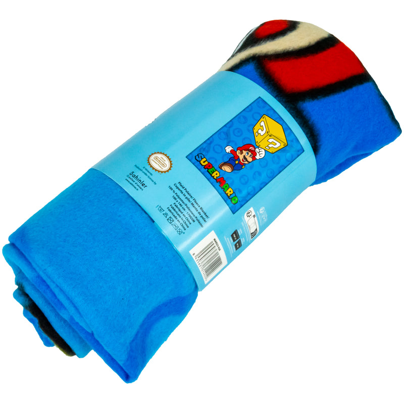 Super Mario Fleece Blanket, close-up detail