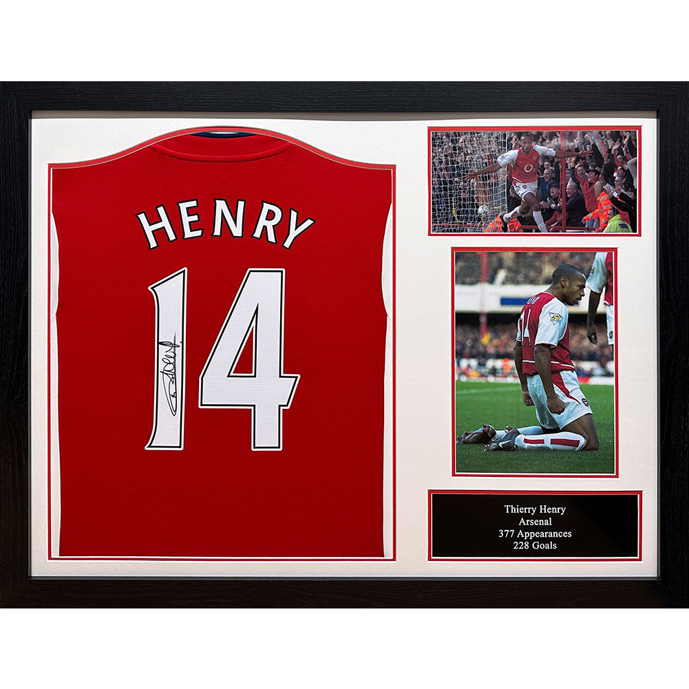Arsenal Thierry Henry Signed Shirt Framed