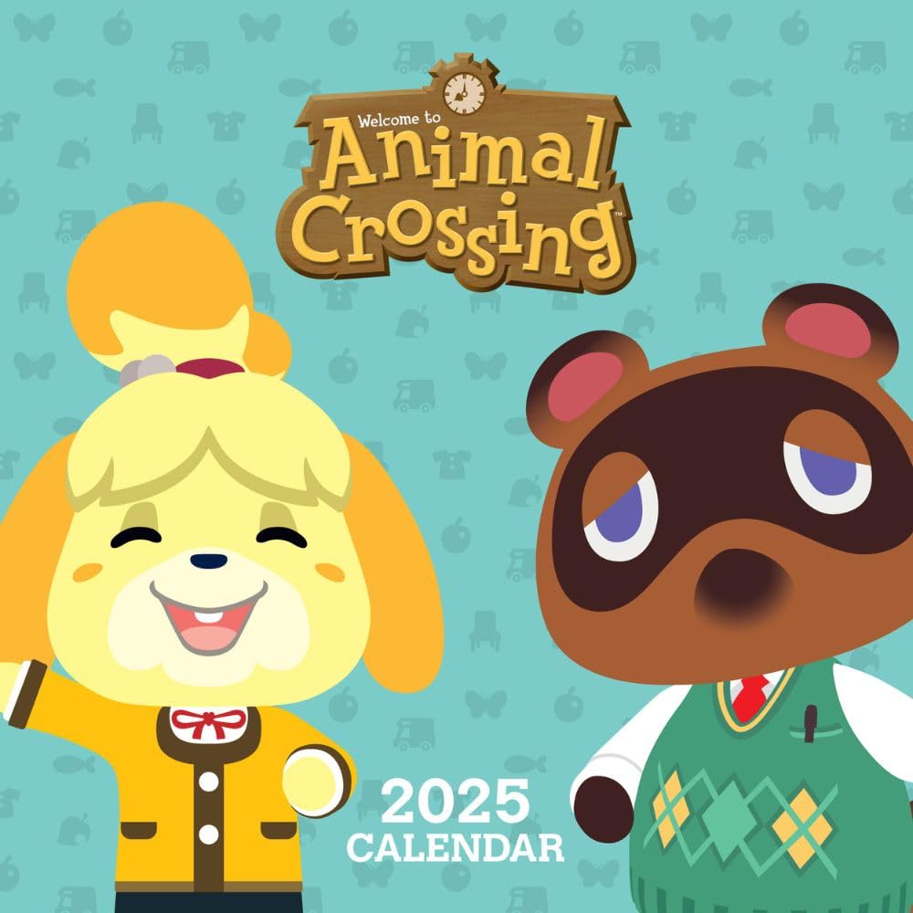 Animal Crossing Square 2025 Calendar