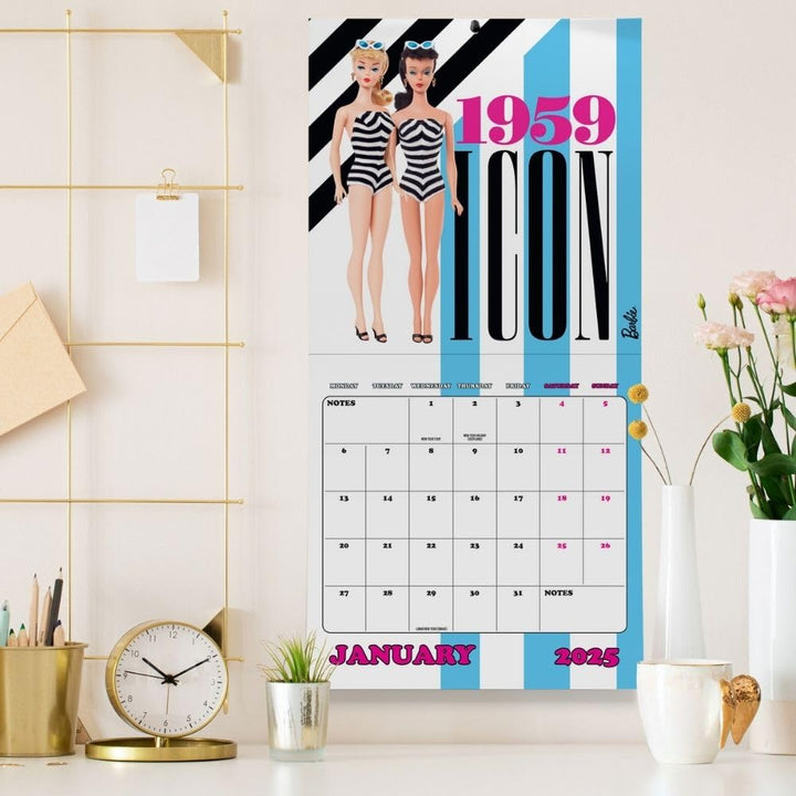 Barbie The Movie Square 2025 Calendar