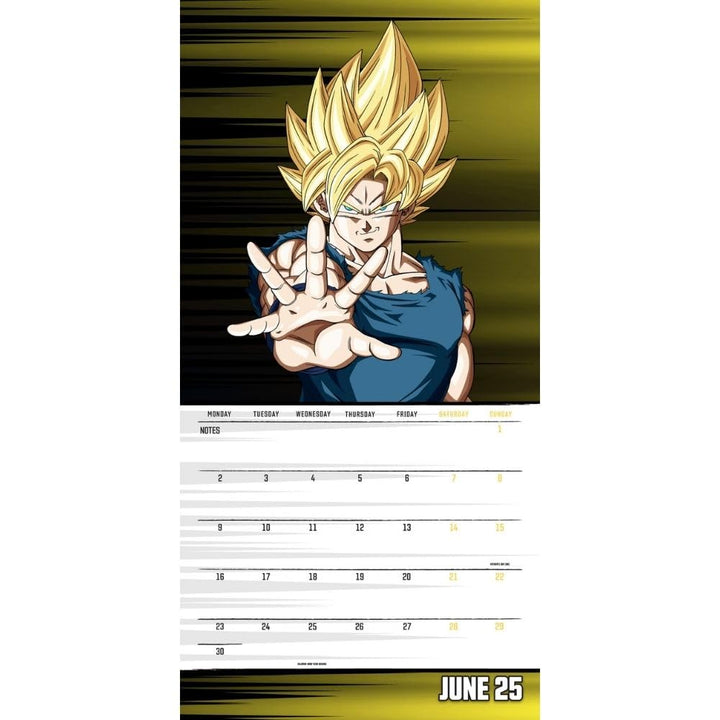 Dragon Ball Z Square 2025 Calendar