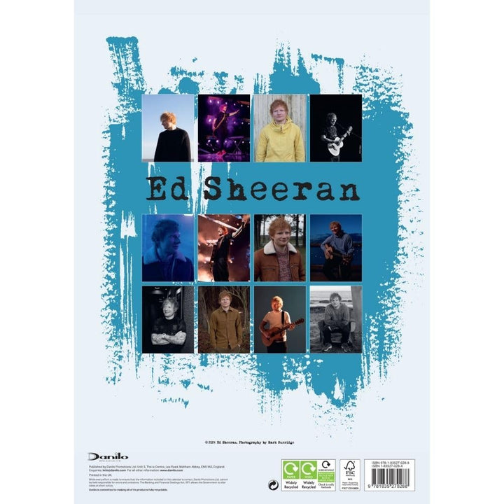 Ed Sheeran A3 2025 Calendar