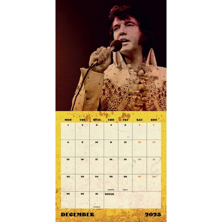 Elvis Presley Square 2025 Calendar