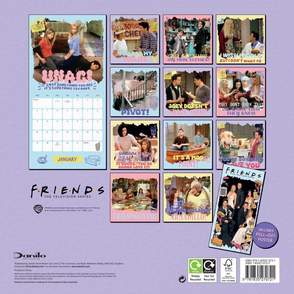 Friends Square 2025 Calendar