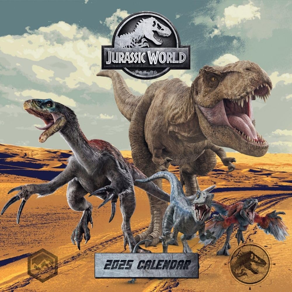 Jurassic World Square 2025 Calendar