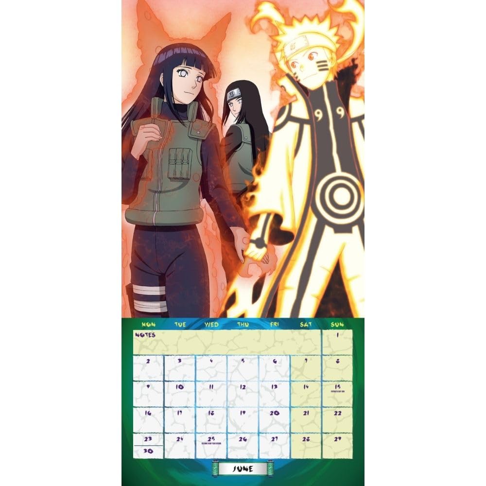 Naruto Shippuden Square 2025 Calendar