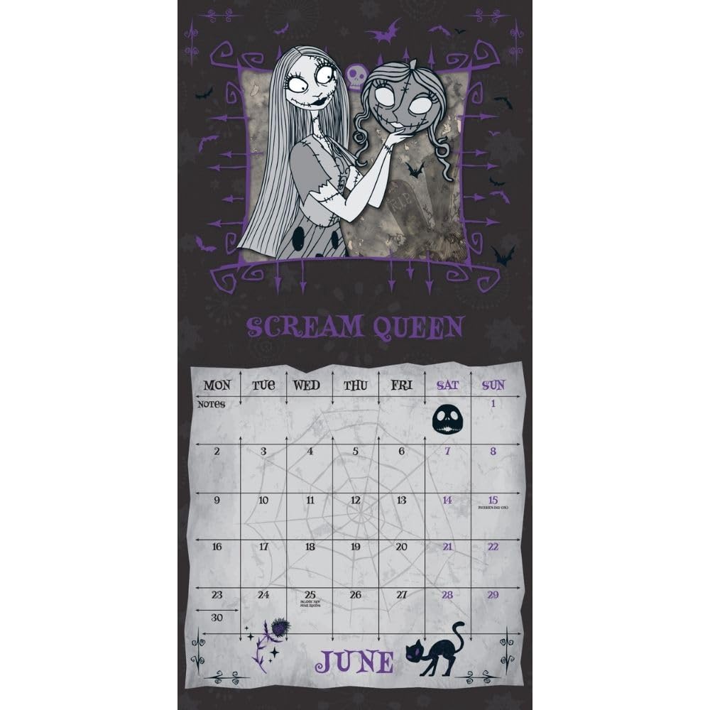 The Nightmare Before Christmas Square 2025 Calendar