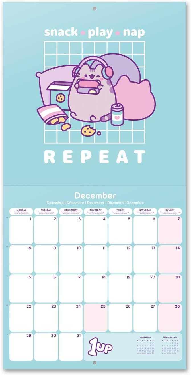 Pusheen Square 2025 Calendar