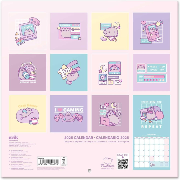 Pusheen Square 2025 Calendar