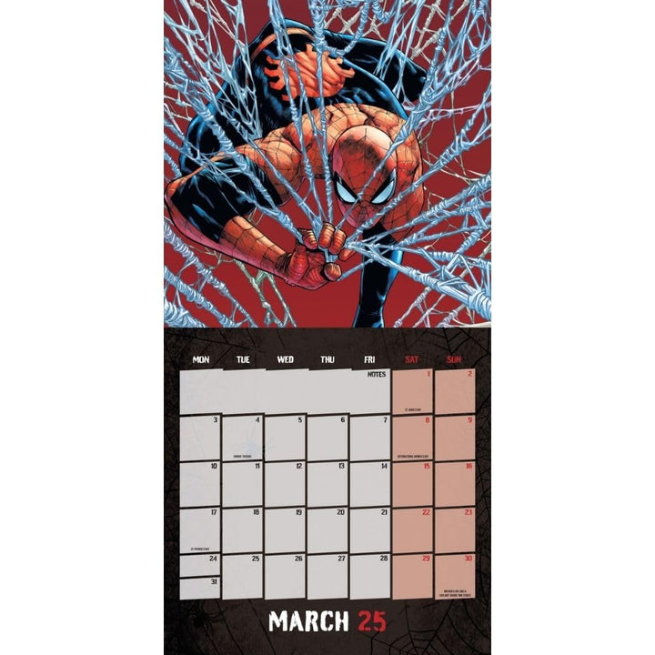 Spider-Man Square 2025 Calendar