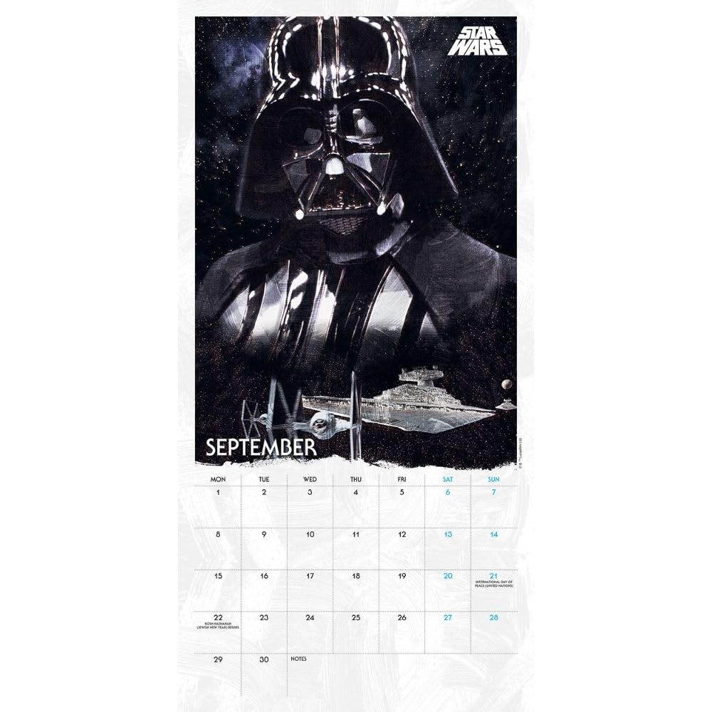 Star Wars Square 2025 Calendar