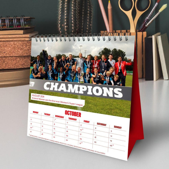 Arsenal FC Desktop 2025 Calendar