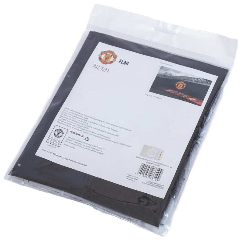 Manchester United FC Old Trafford Flag, side angle