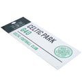 Celtic FC White Street Sign, side angle