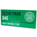 Celtic FC Colour Street Sign, side angle