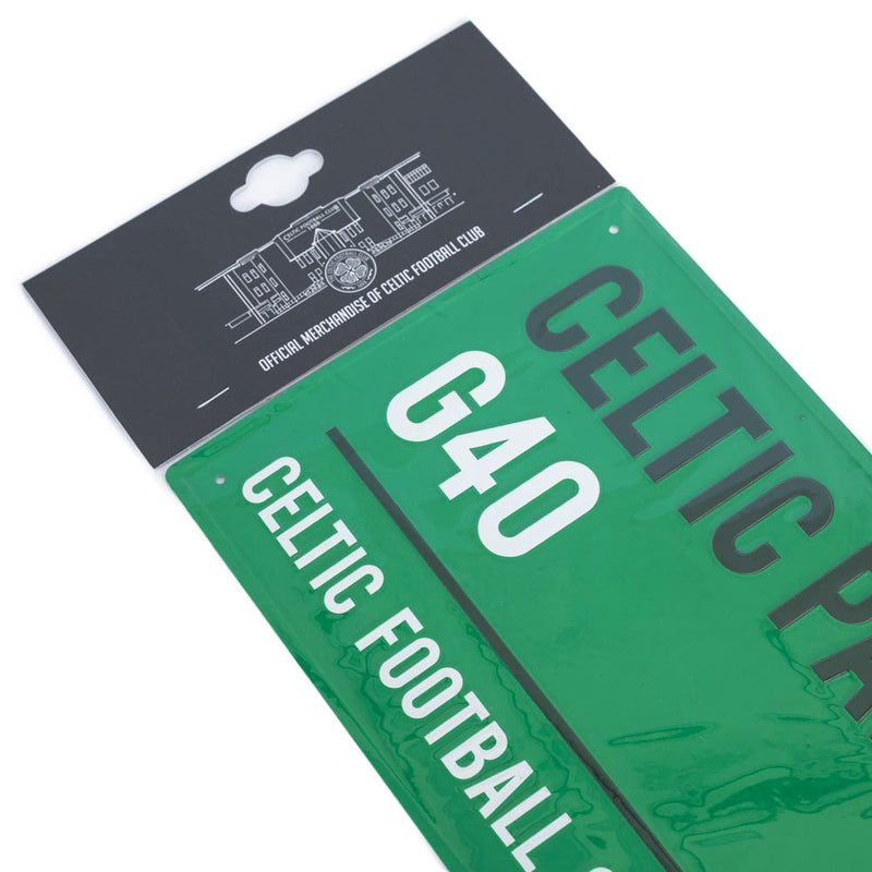 Celtic FC Colour Street Sign, rear view