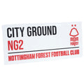 Nottingham Forest FC White Street Sign, alternate view