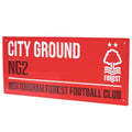 Nottingham Forest FC Colour Street Sign, side angle