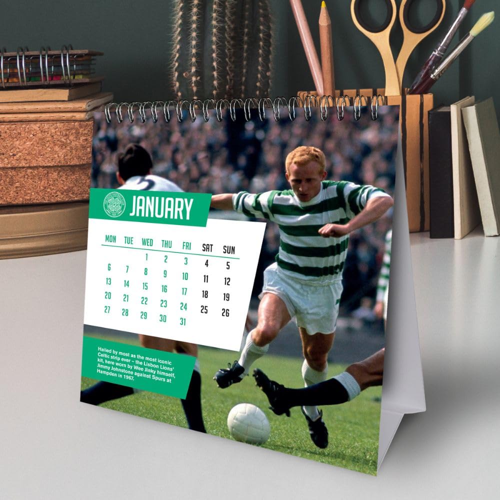 Celtic FC Desktop 2025 Calendar