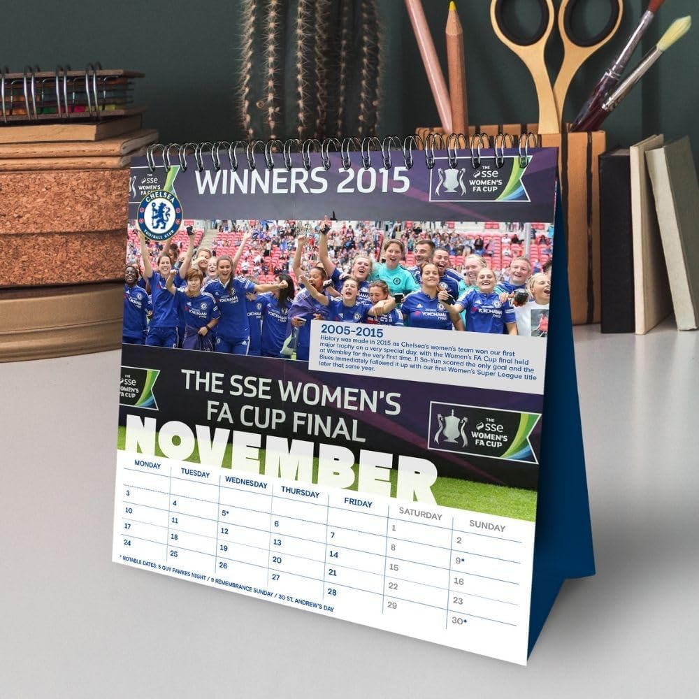 Chelsea FC Desktop 2025 Calendar