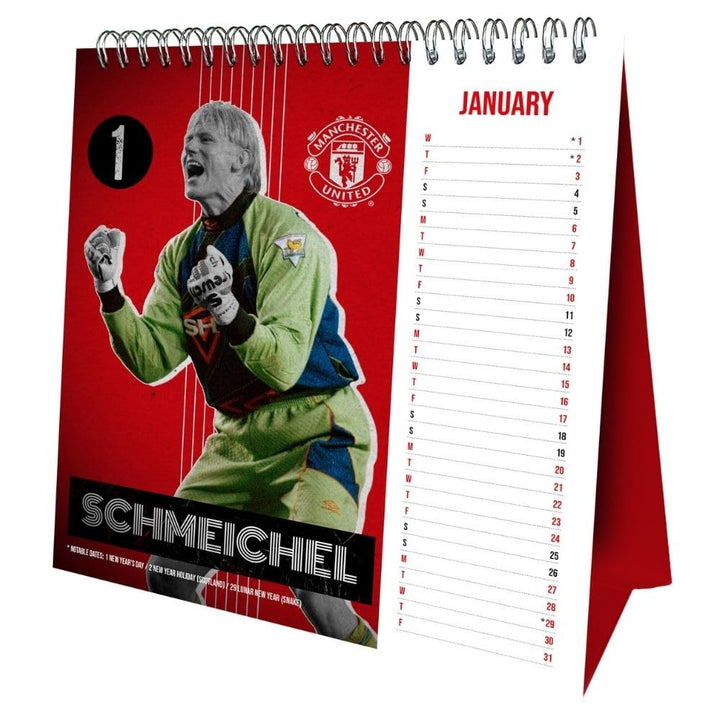 Manchester United FC Desktop 2025 Calendar